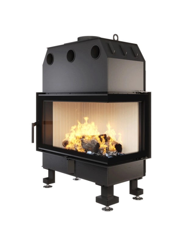 Caminetto ad angolo Inserto Apertura destra Energy 85x50x47 (17 kW) ECO