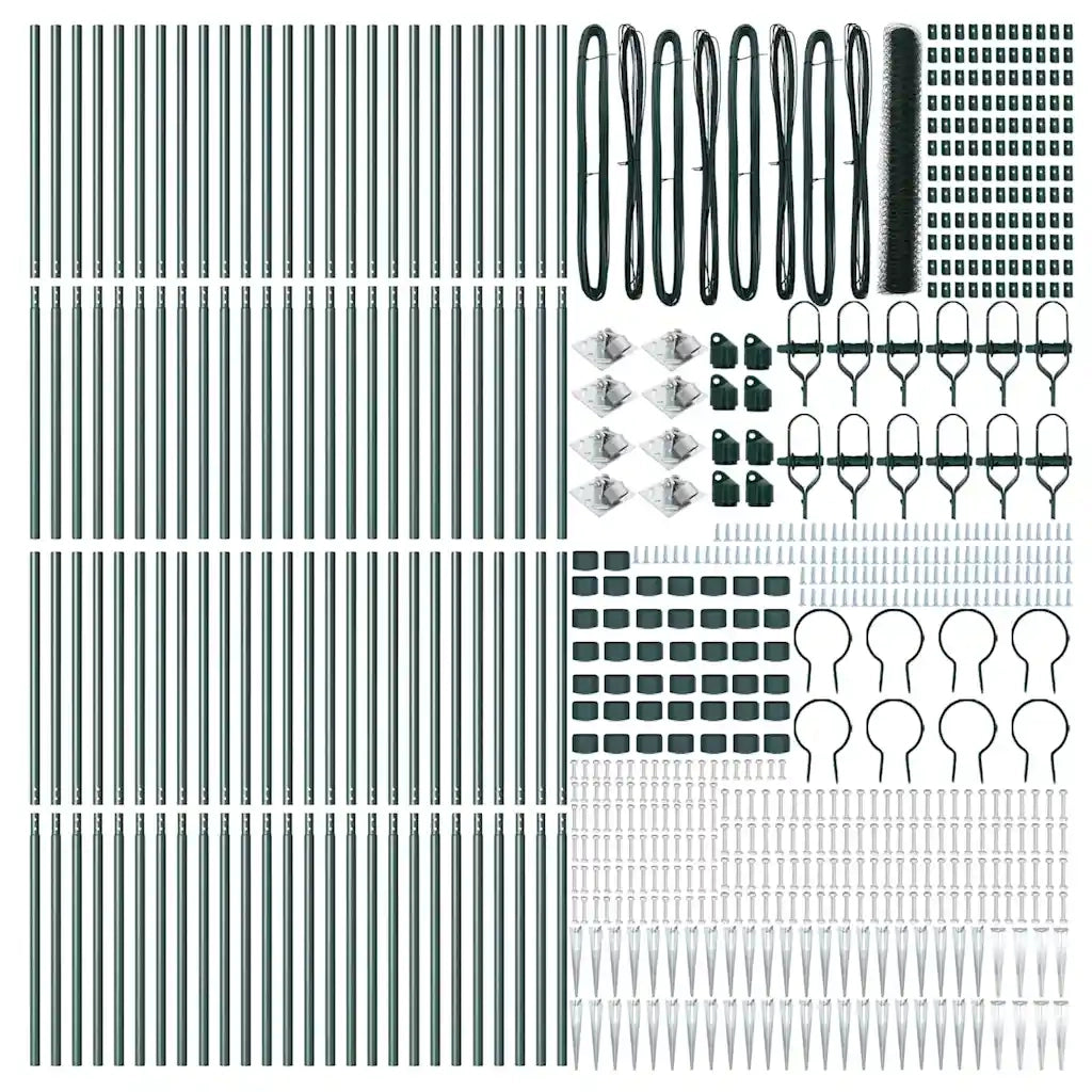 Palo della recinzione Verde 100 x 1,4 m (rete 50 mm)