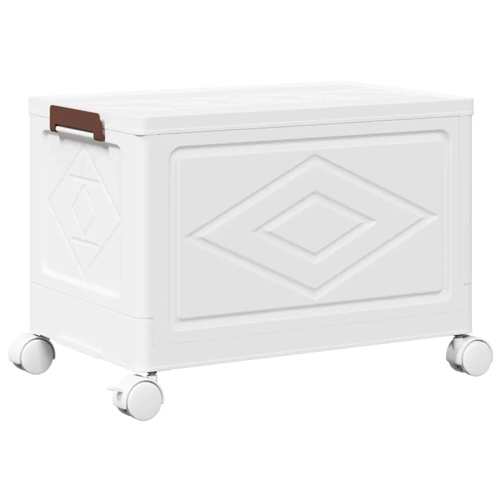 vidaXL Scatola Portaoggetti Impilabile con Ruote 28 L 48,5x29,5x33 cm