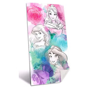 Trade Shop - Telo Mare In Cotone Principesse Disney Asciugamano Mare Piscina Ariel Jasmine -