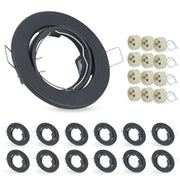 ZMH Faretto da soffitto LED 12 Pezzi con Attacco GU10 Orientabile 30° Lampade Alogene