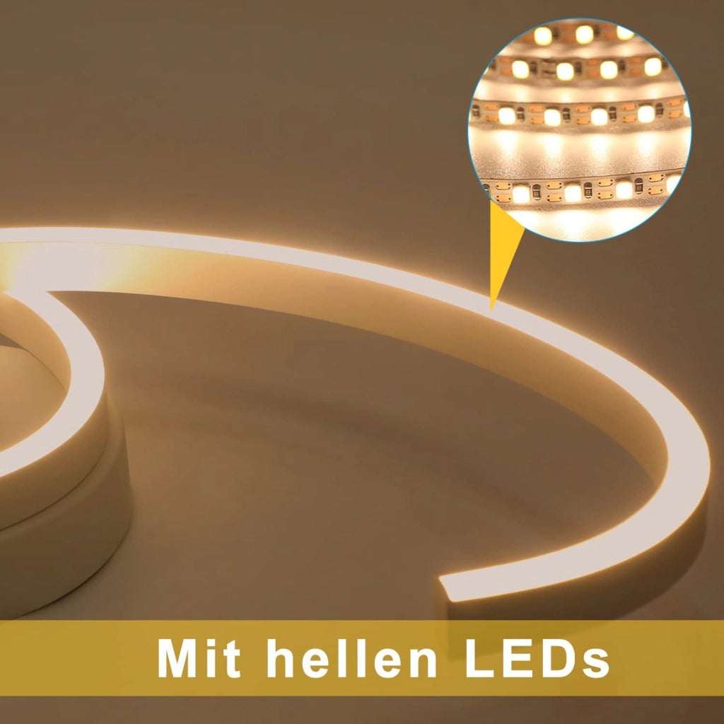 ZMH Lampada da soffitto a sospensione 2 luci corda lunari design 3000K per camera letto ufficio