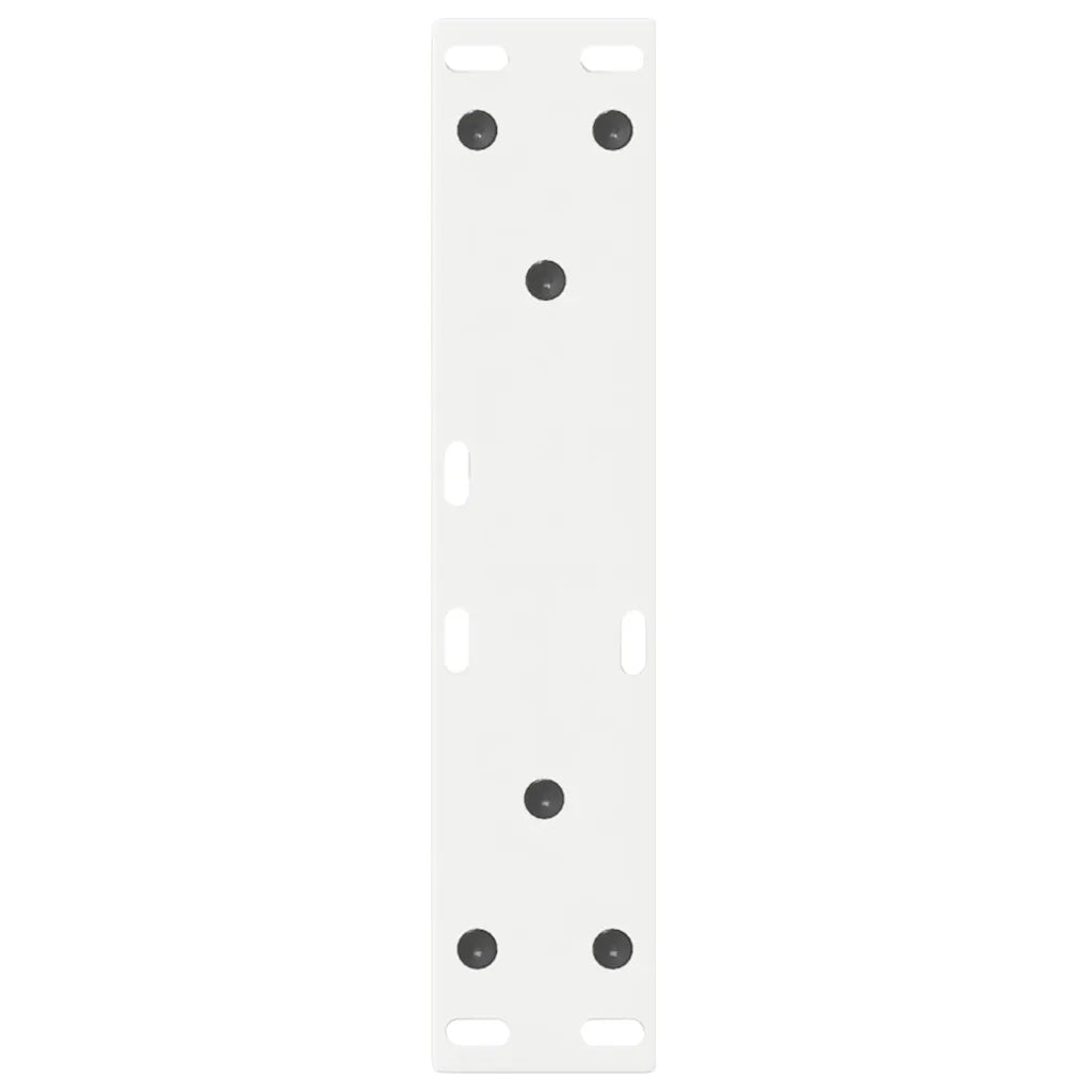 Gambe per Tavolino da Caff¨¨ 2 pz-Set di 2 Gamba per Tavolo Bianche 38x(42-43,3) cm Acciaio