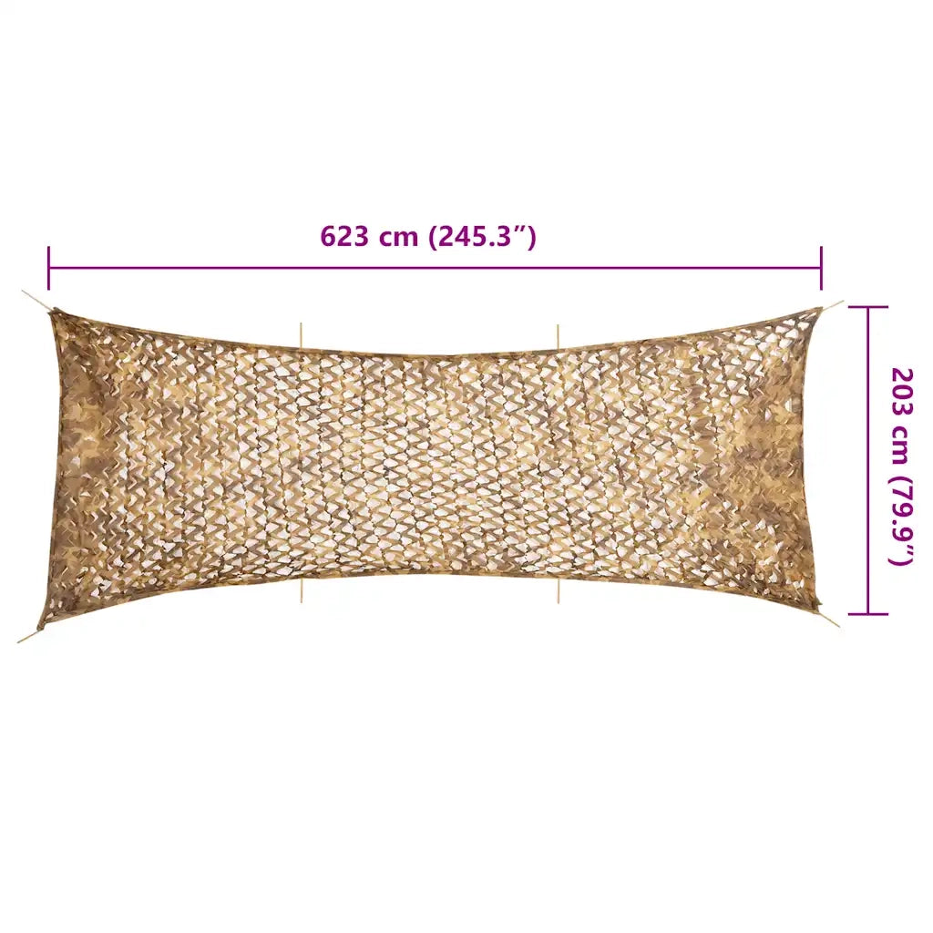 Rete Mimetica con Custodia di Conservazione 623x203 cm Sabbia CFW6509228