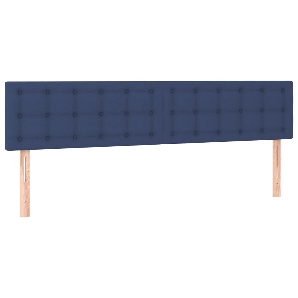 Letto a Molle con Materasso e LED Blu 180x200 cm in Tessuto 3134059