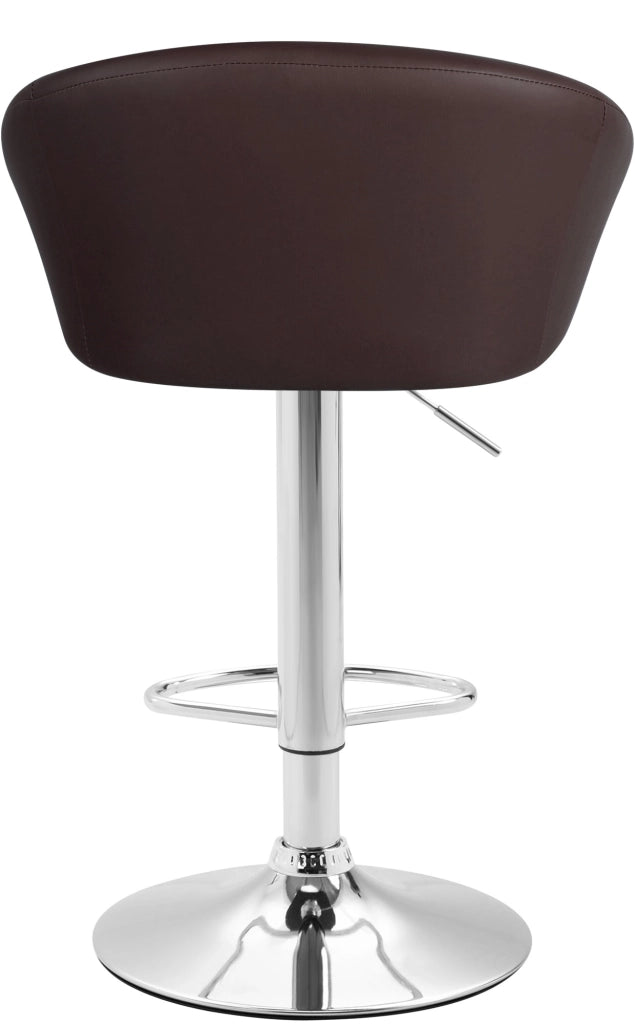 Set 2x Sgabelli Lounge Miami V2 in similpelle marrone