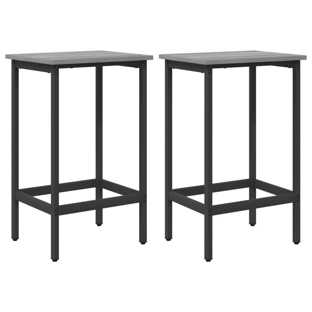 Sgabello da bar 2 pcs Sonoma grigio 40 x 32 x 74 cm 8006152