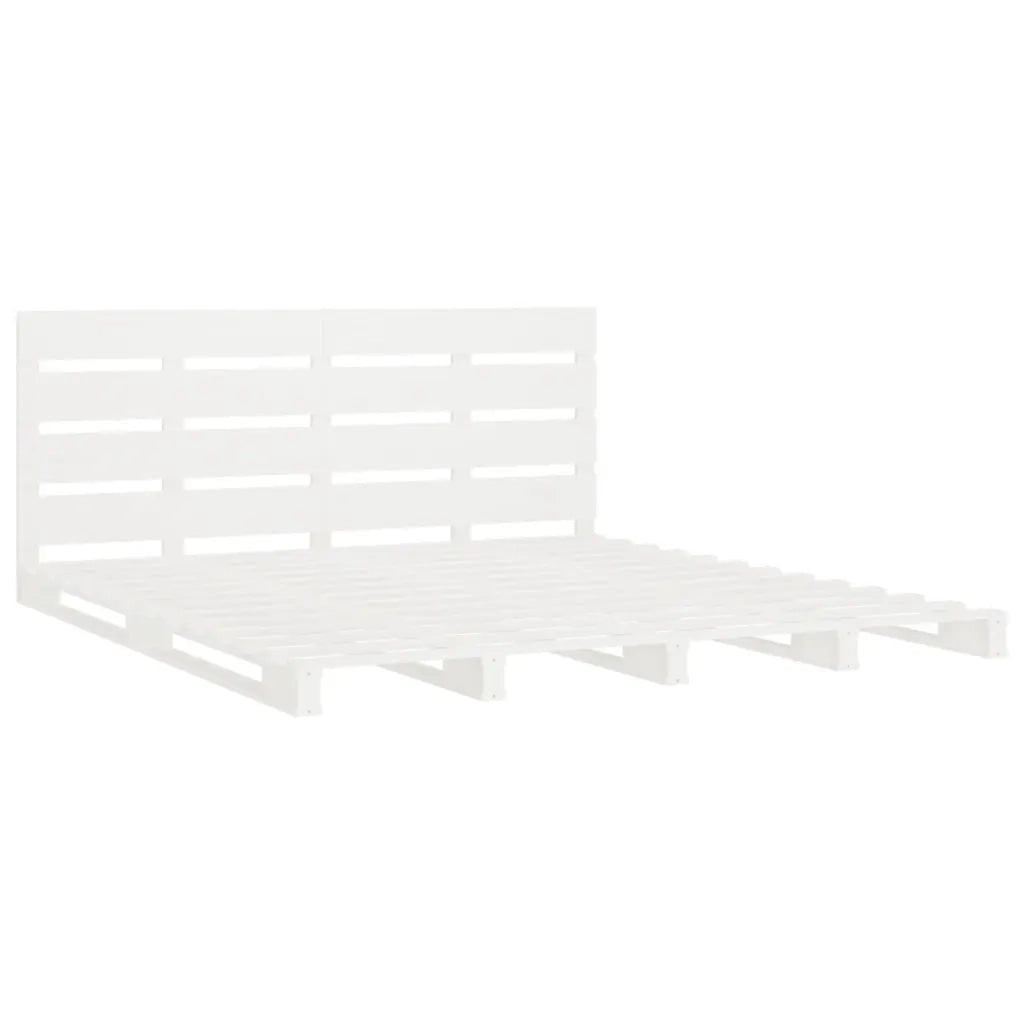 vidaXL Giroletto senza Materasso Bianco 180x200 cm Legno Massello Pino
