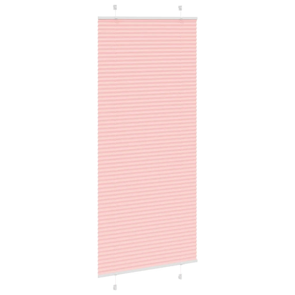 vidaXL Tenda Plissettata Rosa 100x200 cm Larghezza Tessuto 99,4 cm