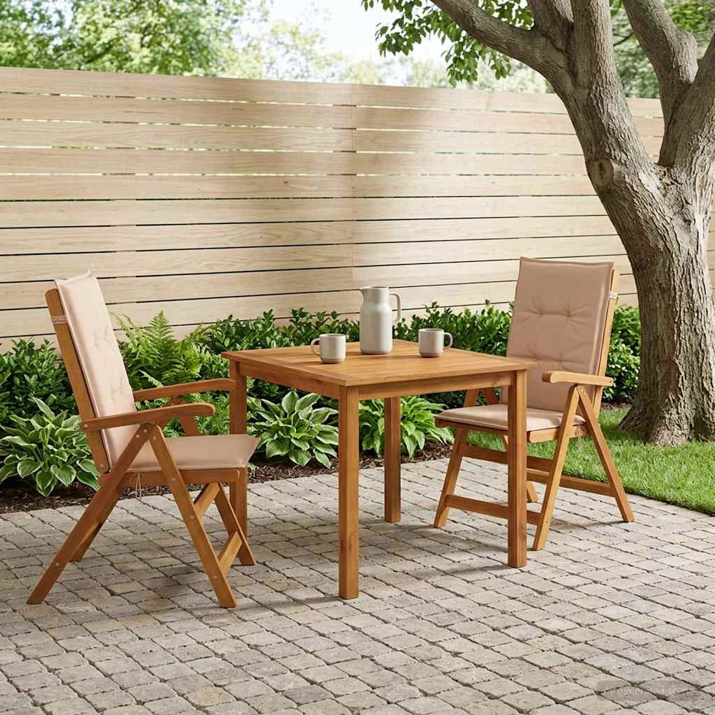 Set da pranzo da giardino 3 pezzi Naturale 3434592