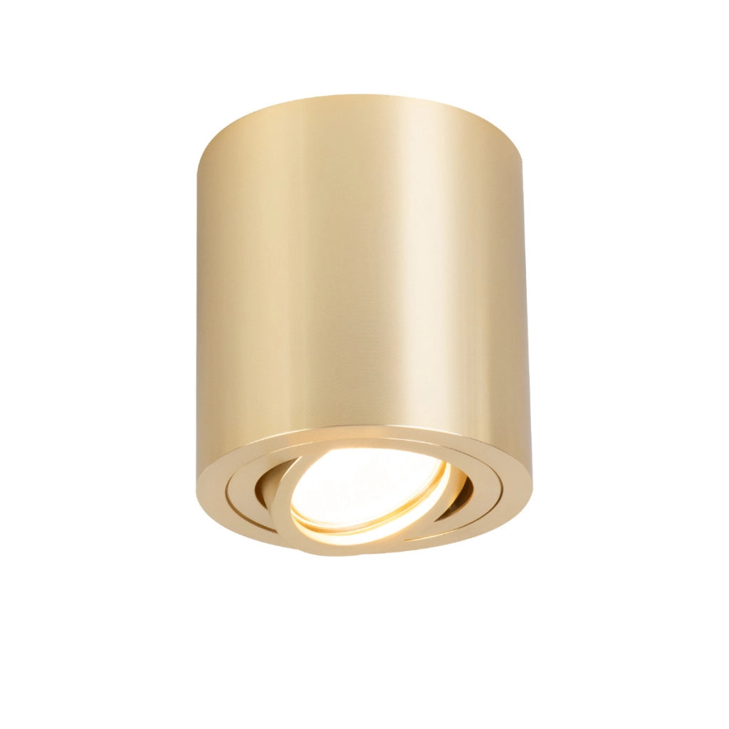 Spot soffitto rotondo oro Ø9 orientabile GU10 Tulon