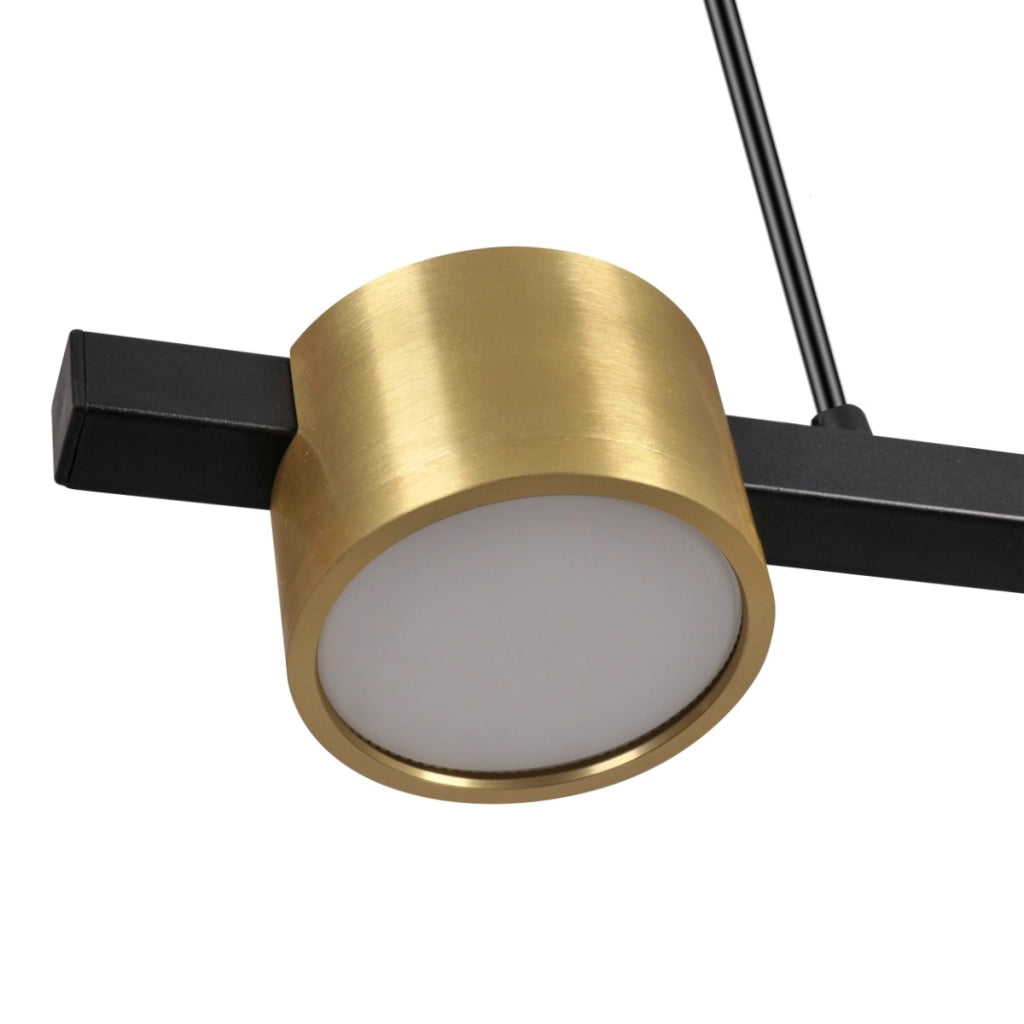 Lampada sospensione MIRELLA 4 spot oro/nero GX53 Polux