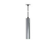Atmos Lampada a sospensione tubolare GU10 LED versatile per installazione a superficie o incasso in finitura color argento design moderno ed elegante