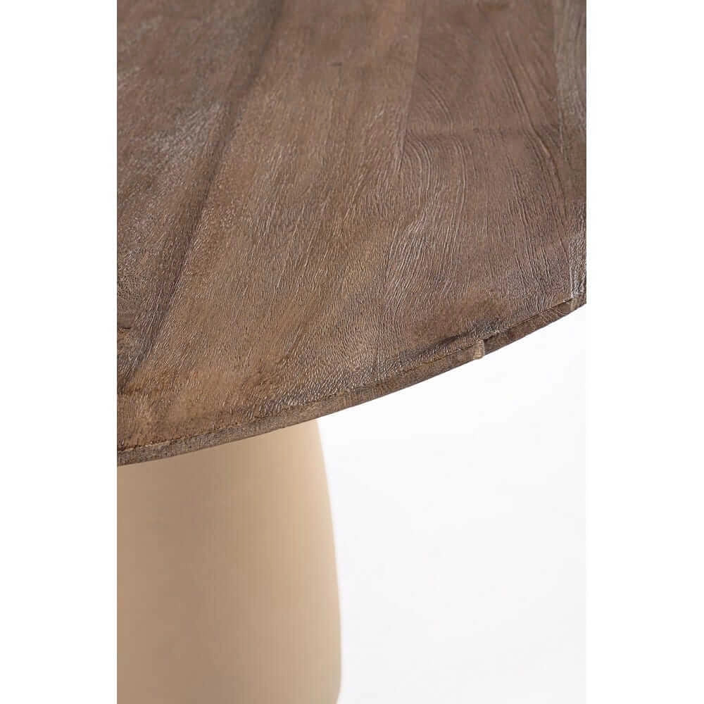Tavolo Rotondo in Legno con Base Conica Nera 140 cm - FRANKLIN