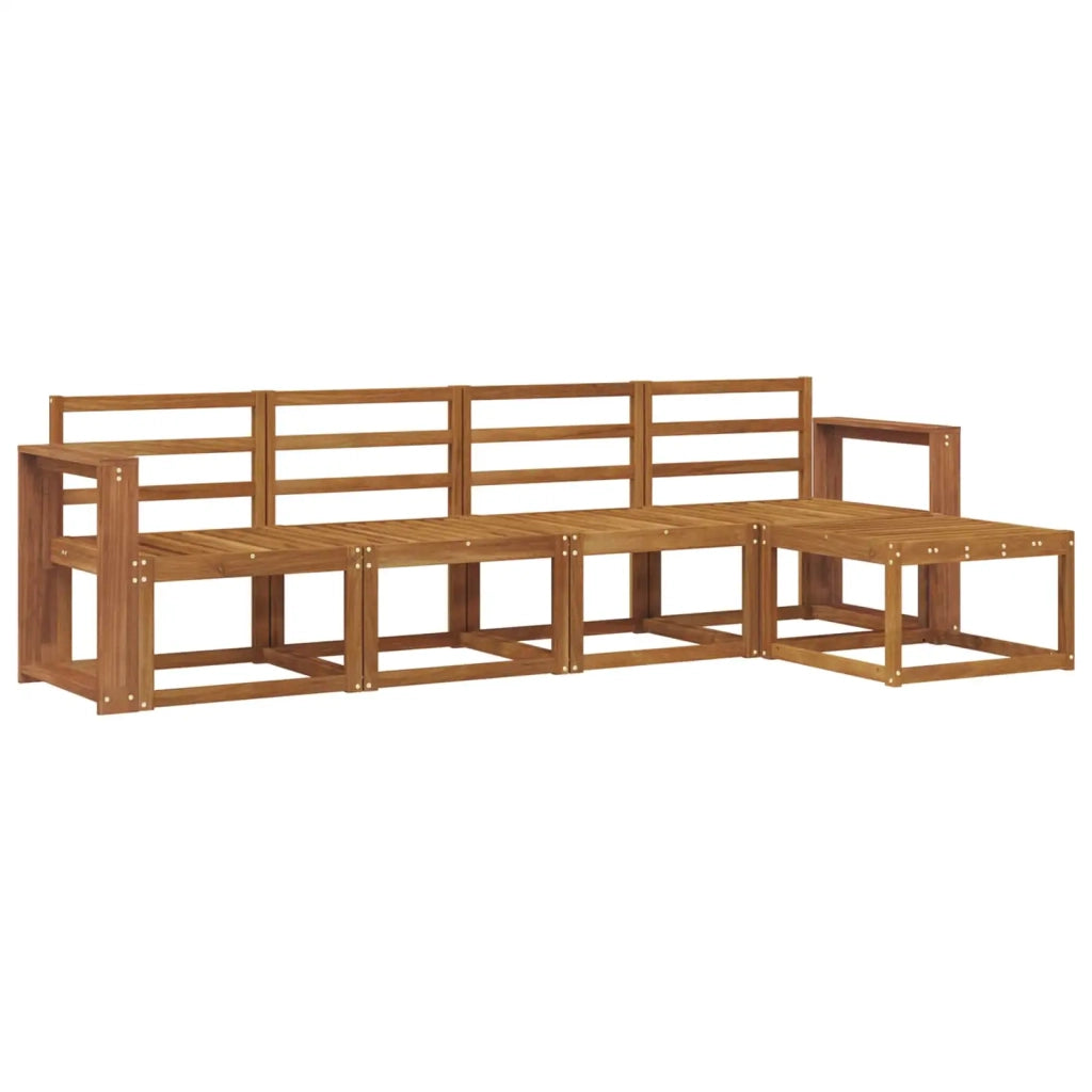 Set di divani da esterno 5 pcs Naturale