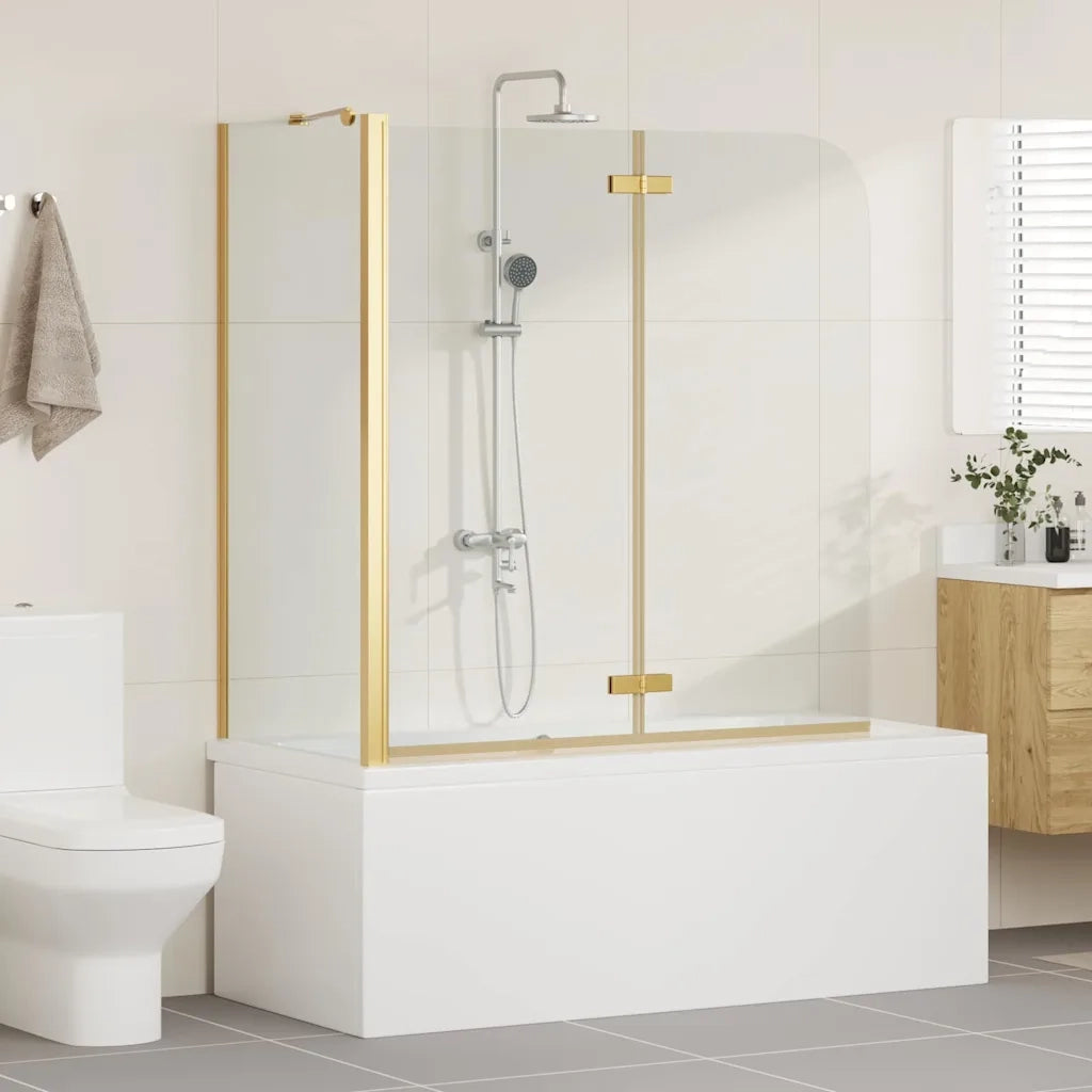 Involucro Doccia Oro 120 x 68 x 130 cm Vetro ESG e Alluminio