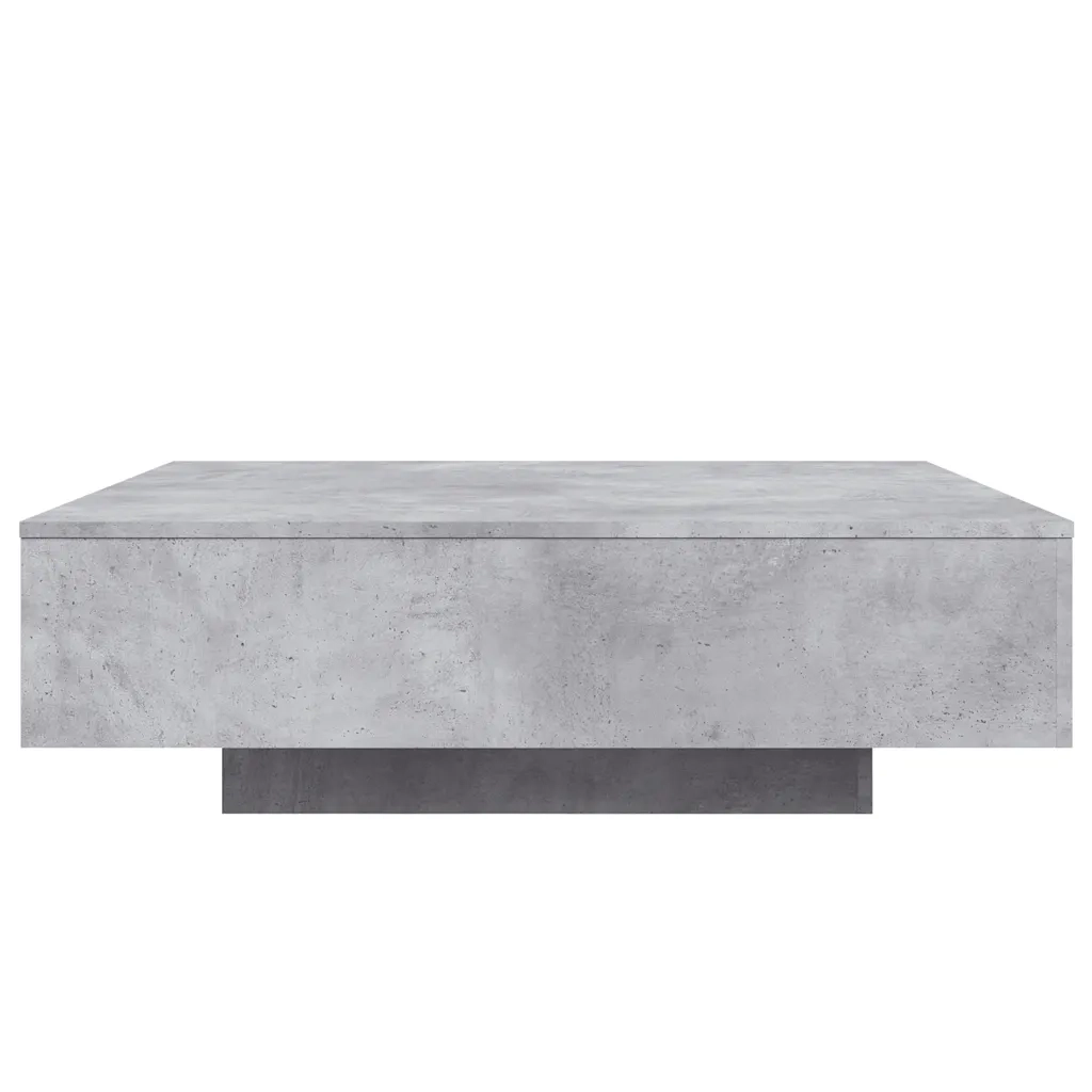 Tavolino salotto | Tavolino da caff¨¨ | Tavolino da Soggiorno Grigio Cemento 100x100x31 cm Legno Multistrato