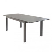 Tavolo Cuba Allungabile 150/210x90x75 h cm in Alluminio Taupe