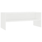 Mobile TV multimediale mensola TV credenza TV sala da pranzo soggiorno camera da letto 100 x 40 x 40 cm legno ingegnerizzato bianco 02_0025527