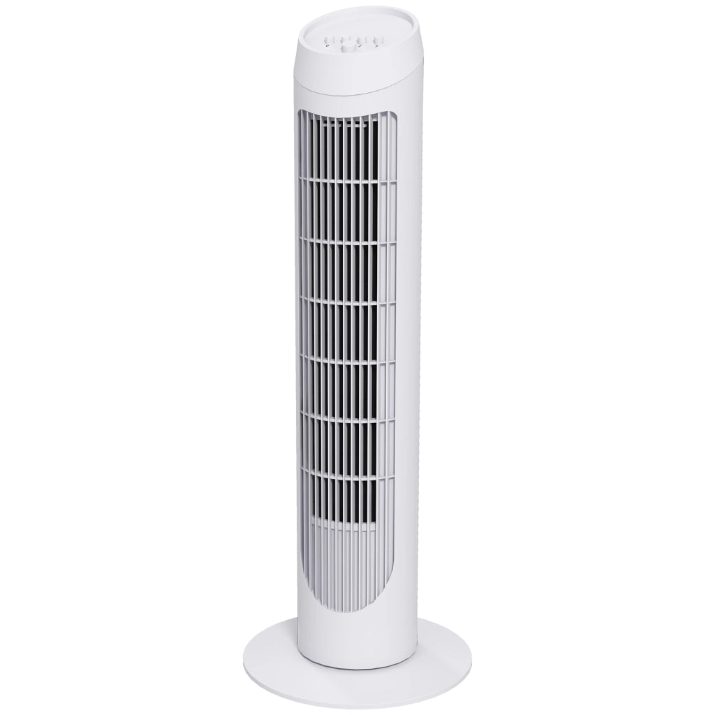 Ventilatore a Torre 45W ¨C zephmum ¨C Bianco ?27x75 cm