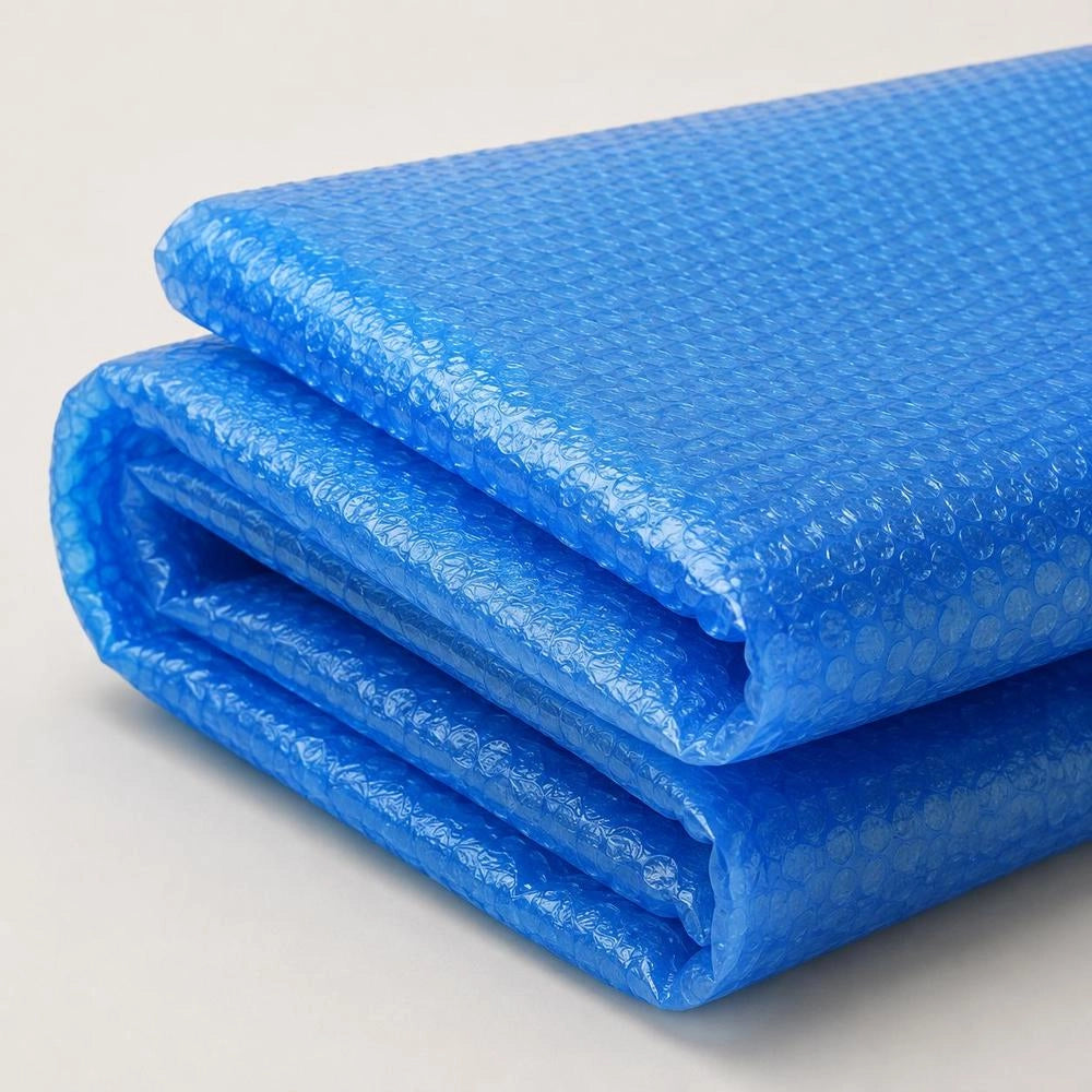 Round Above Ground Pool Cover, 549 Cm Diameter PE Material With Drawstring, Dust Protection Tarp For Backyard Swimming Pools, Blue