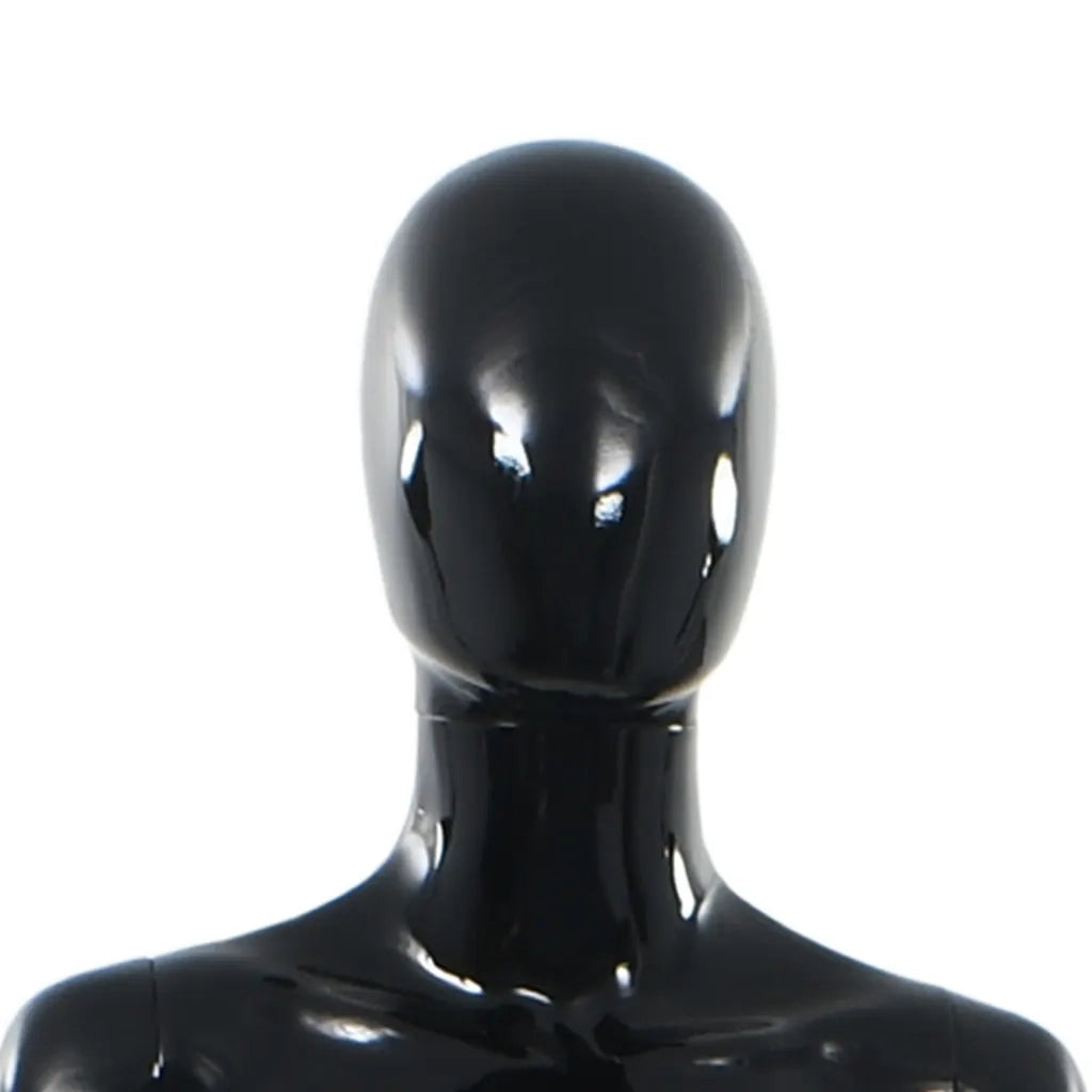 Manichino Donna Figura Intera Base in Vetro 175 cm Nero Lucido CFW3837345