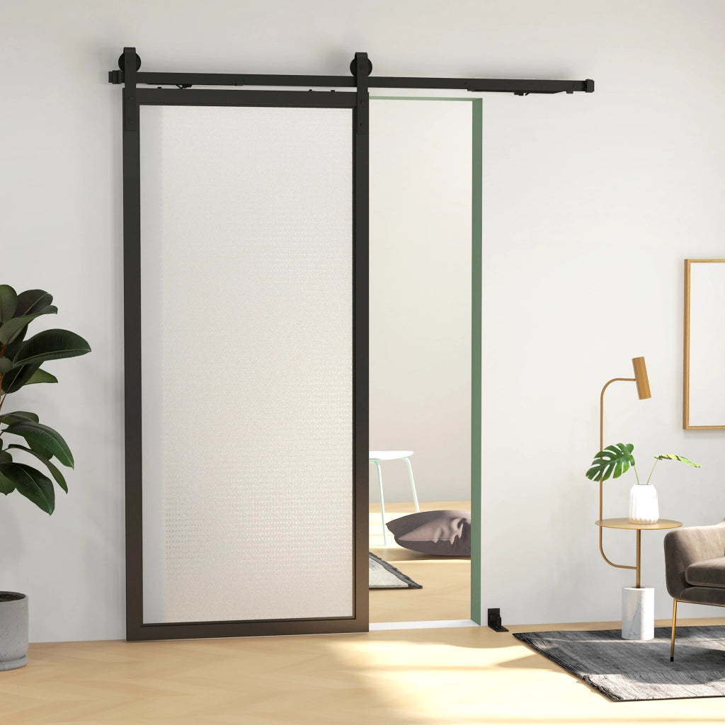 Kit Porte Scorrevoli ¨C zephmum ¨C Nero, Acciaio, 183cm
