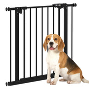 Cancellino per Cani e Animali Domestici con Chiusura Automatica per Scale e Ingressi. 68x77 cm. Nero