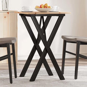 Tavolo da Pranzo Telaio a X 50x50x75 cm Legno Pino e Acciaio 3282691