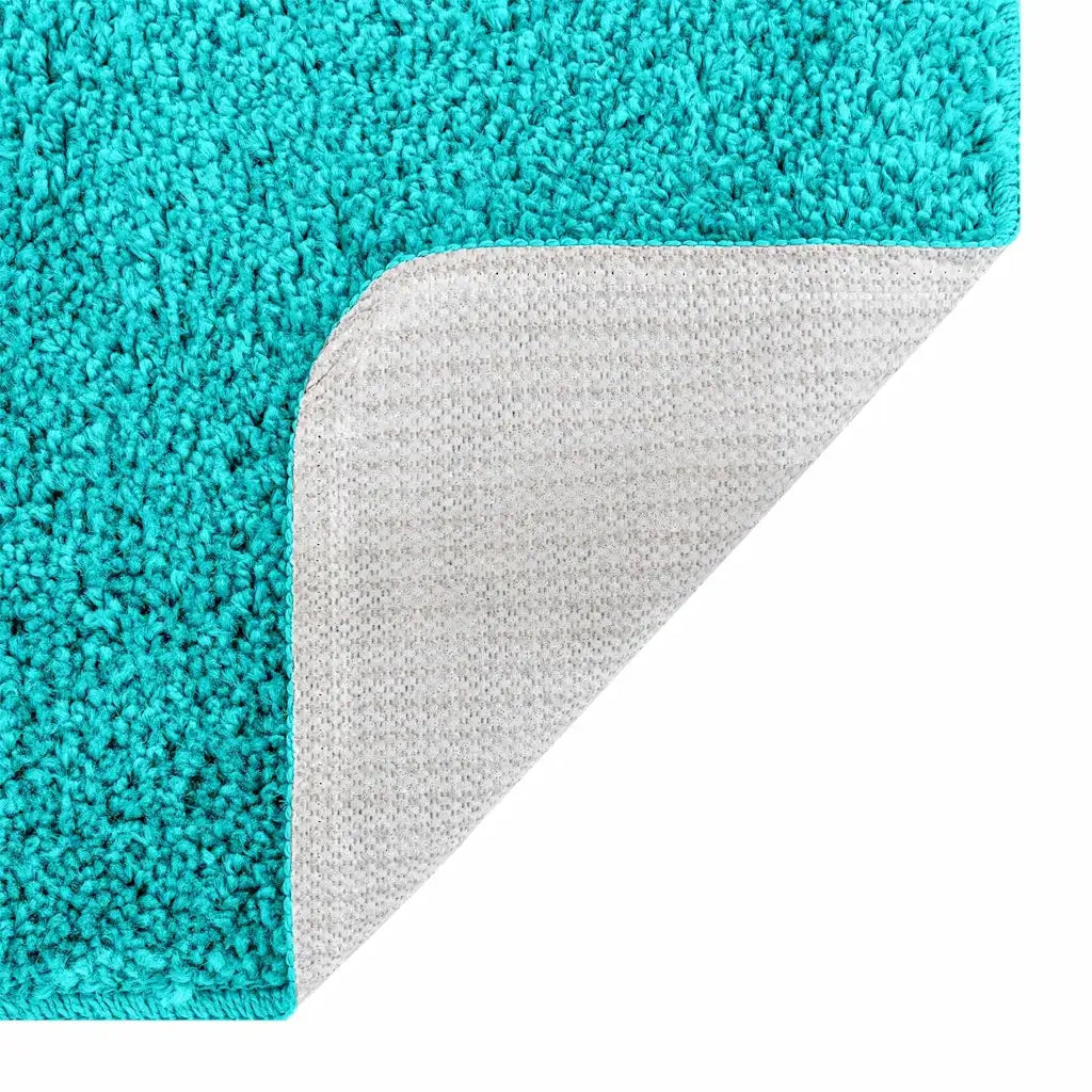 Tappetino da bagno antiscivolo Turchese 70 x 120 cm PP 4019850