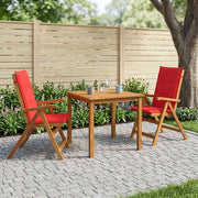 Set da pranzo da giardino 3 pezzi Naturale 3434594