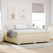 vidaXL Struttura del letto Crema 200 x 200 cm Tessuto