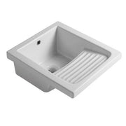 Pilozzo in ceramica 45x51 cm con strizzatoio Bianco