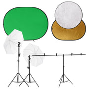 Kit Studio Fotografico con Luci Fondale e Riflettorecod mxl 75892