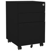 Schedario Mobile Nero 39x45x60 cm in Acciaio cod mxl 57341
