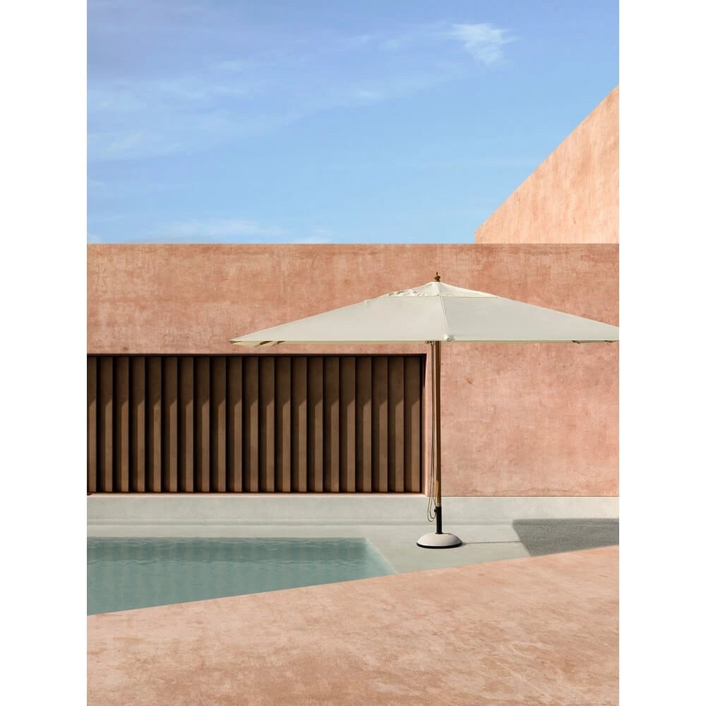 Ombrellone da Giardino Rettangolare 3x4m Palo Effetto Legno - KALYON