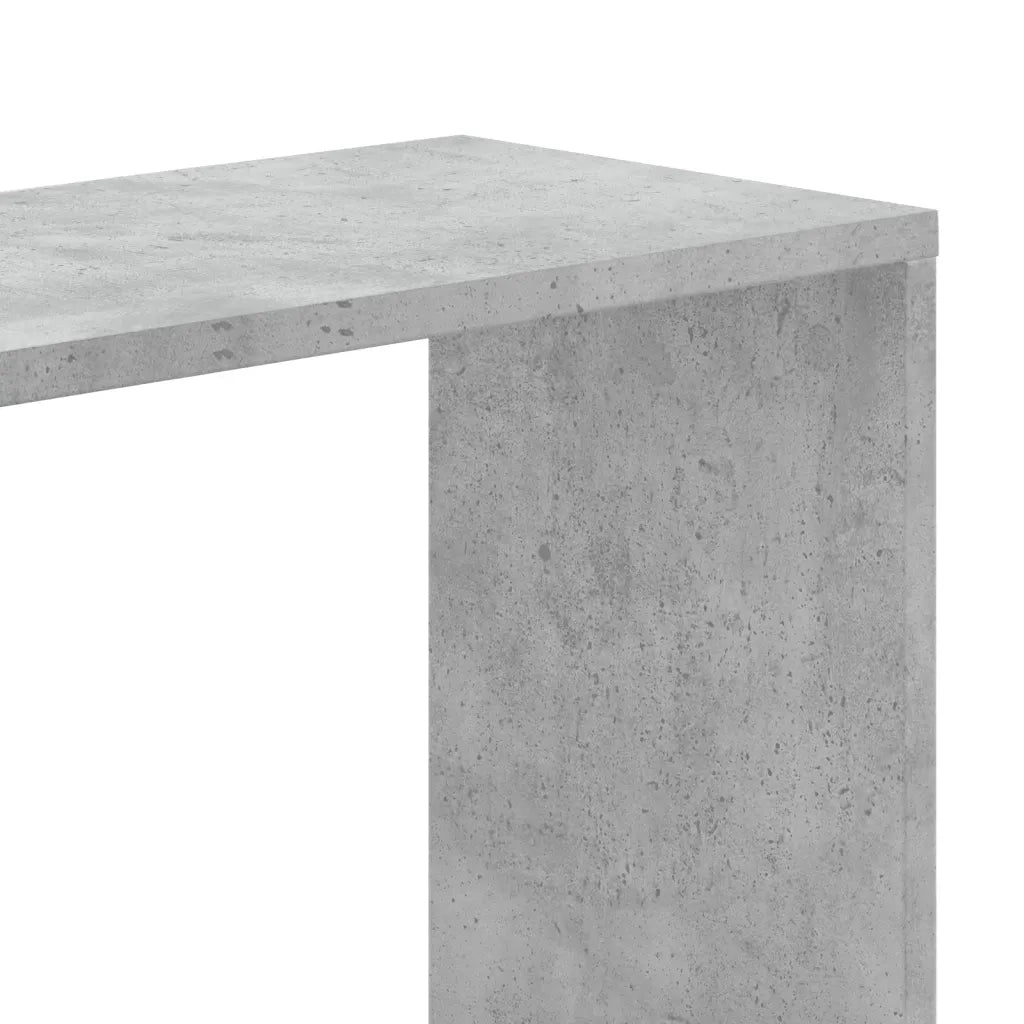 vidaXL Libreria 5 Ripiani Grigio Cemento 80,5x23,5x162,5cm Multistrato