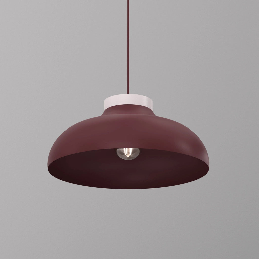 Lampada sospesa Basca 1xE27 bordeaux/cashmere Luminex