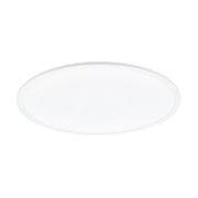 Plafoniera Moderna Sarsina Alluminio Bianco Luce Led Integrato 36W