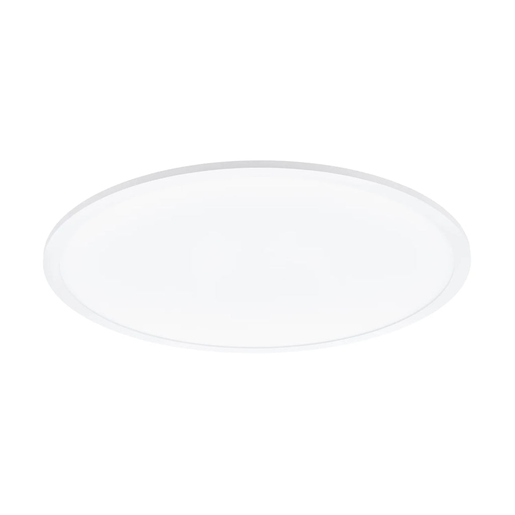 Plafoniera Moderna Sarsina Alluminio Bianco Luce Led Integrato 36W