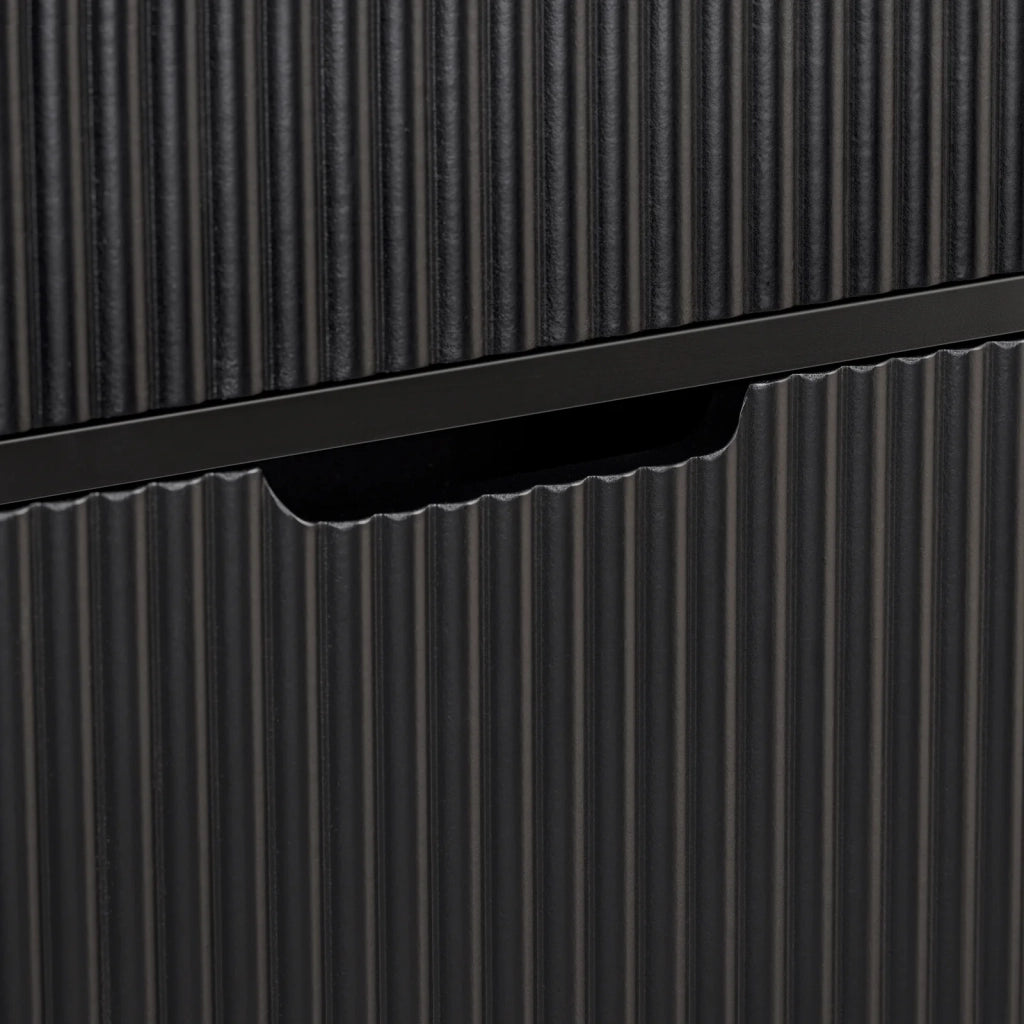 Mobiletto portascarpe scarpiera mobile ingresso salvaspazio Regolabili Nero 50x19x90cm 2 ante FSR177-SCH