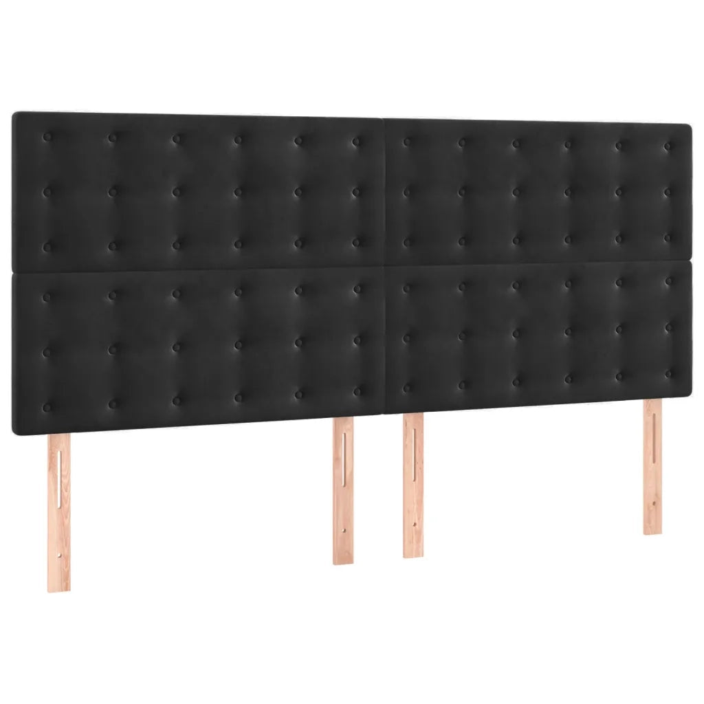 Giroletto senza Materasso Nero 160x200 cm in Velluto 3126009