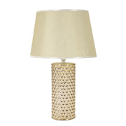 Lampada da Tavolo VKH91, Bianco, Ceramica, 30x30x47,5 cm