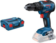 Bosch Professional 06019H5303 Trapano a Percussione Gsb 18 V-55, Senza Batteria, 18 Volt, Diametro Foro in Muratura: 10 mm, in L-Boxx, Blu