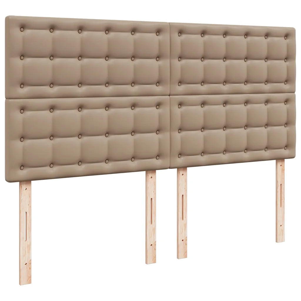 Struttura Letto Pouf con Materassi 200x200 cm Similpelle 3313025