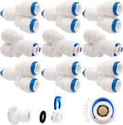 Adattatore per connessione per filtro RO acqua 635 mm (1/4 ") - 9 pezzi