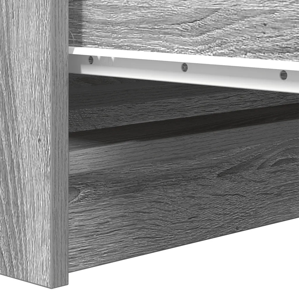 Credenza Grigio Sonoma 37,5x35x76 cm in Legno Multistrato 861729