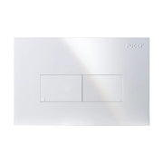 Placca per cassetta incasso Pucci Eco 2 pulsanti - Modello Linea - Colore Bianco