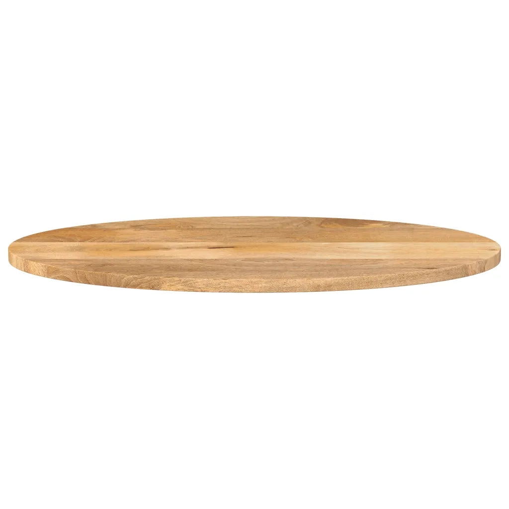 Piano Tavolo 120x50x3,8 cm Ovale in Legno Massello di Mango 370854