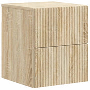 Mobiletto da notte a muro Rovere Sonoma 33 x 34,5 x 40 cm